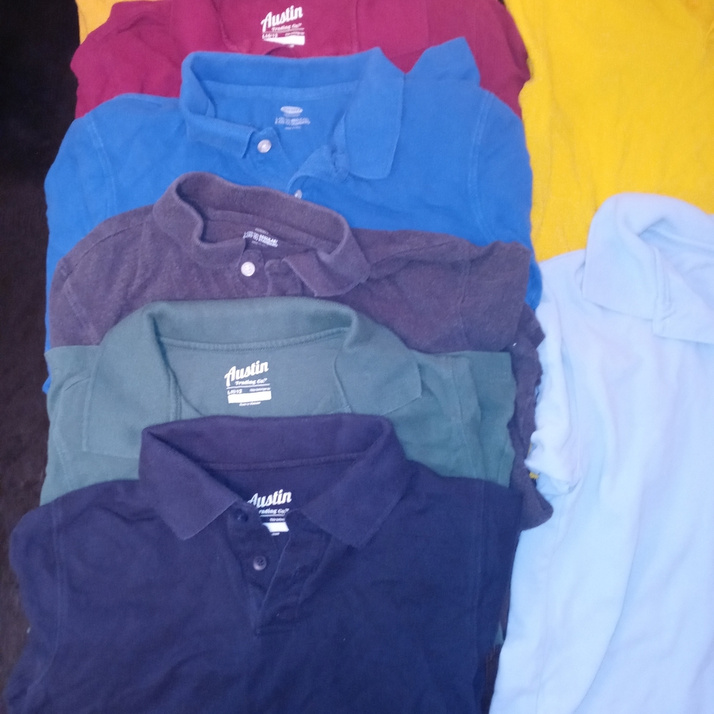 8 Boys polo shirts
